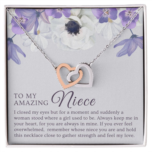 Niece Gift From Aunt | In My Heart Necklace 0631T14