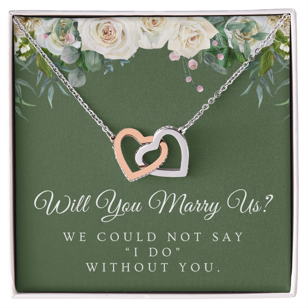 Officiant Proposal Gift | Marry Us Necklace 0589T4