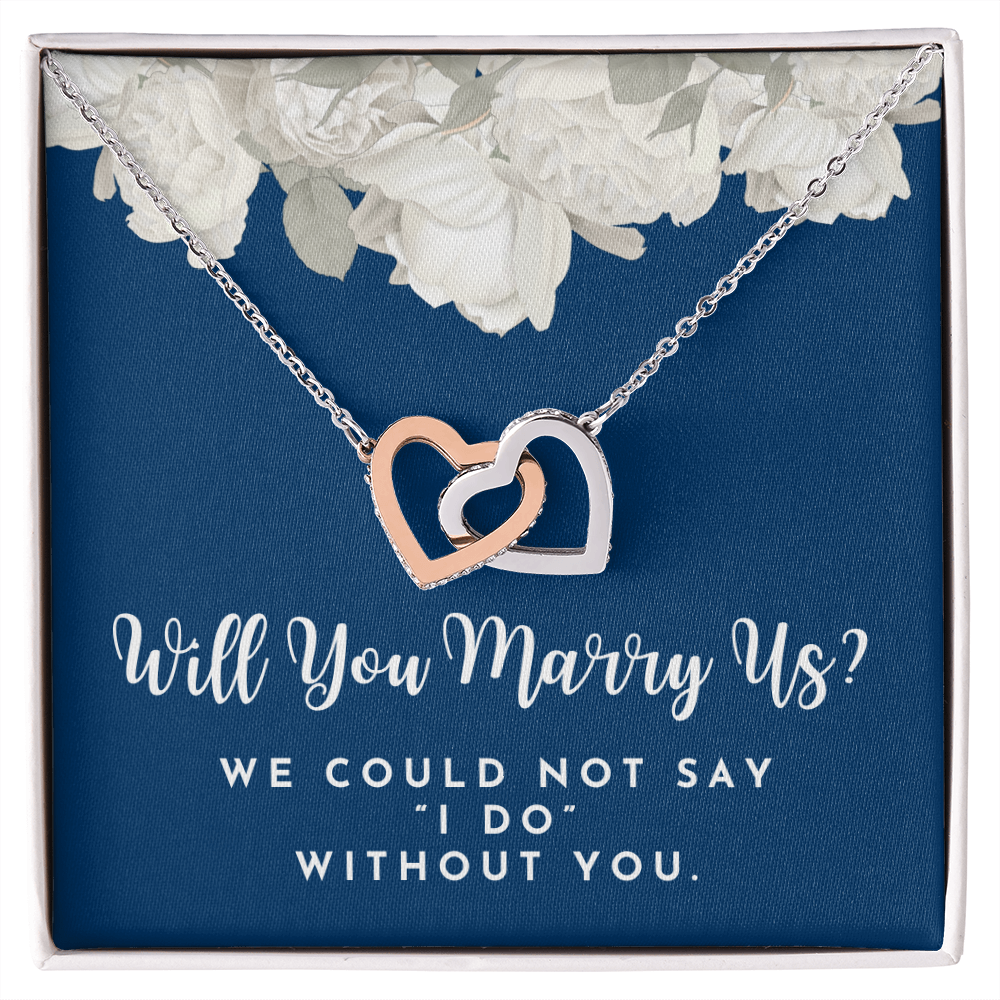 Officiant Proposal Gift | Marry Us Necklace 0589T3