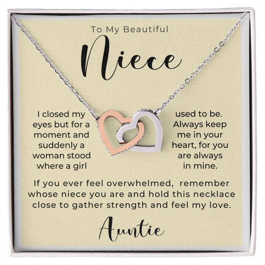 Niece Gift From Aunt | In My Heart Necklace 0631T4