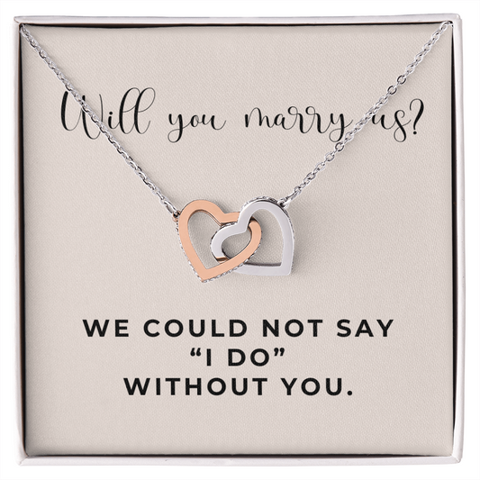 Officiant Proposal Gift | Marry Us Necklace 0589T6