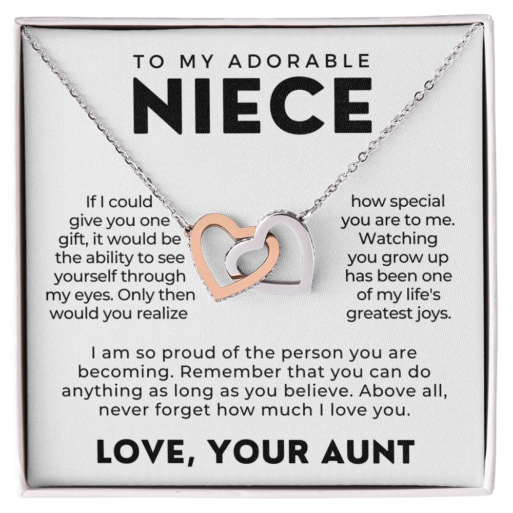 Niece Gift From Aunt | My Love Necklace 0628T9