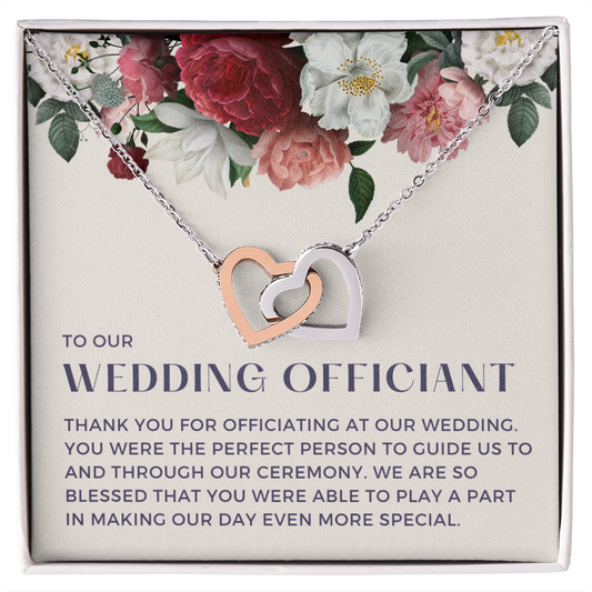 Officiant Proposal Gift | Thank You Necklace 0590T5