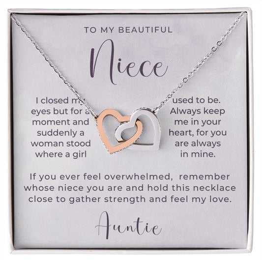 Niece Gift From Aunt | In My Heart Necklace 0631T17