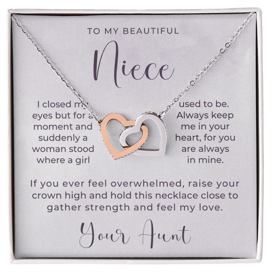 Niece Gift From Aunt | In My Heart Necklace 0632T17