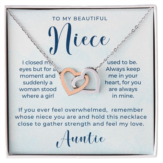 Niece Gift From Aunt | In My Heart Necklace 0631T15