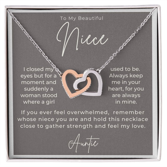 Niece Gift From Aunt | In My Heart Necklace 0631T3