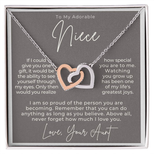 Niece Gift From Aunt | My Love Necklace 0628T3