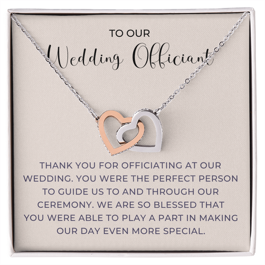 Officiant Proposal Gift | Thank You Necklace 0590T6