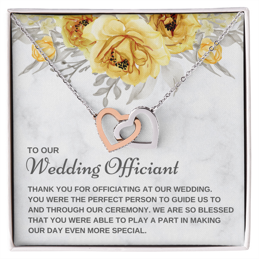 Officiant Proposal Gift | Thank You Necklace 0590T1
