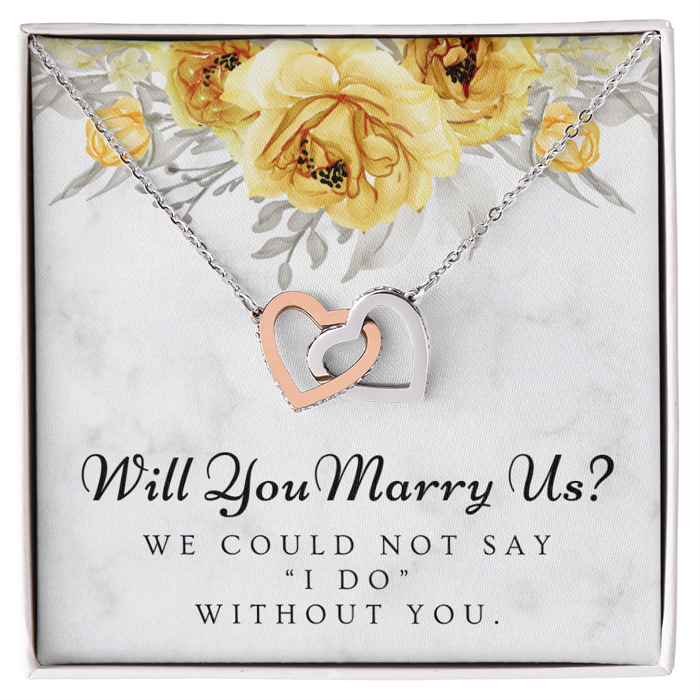 Officiant Proposal Gift | Marry Us Necklace 0589T1