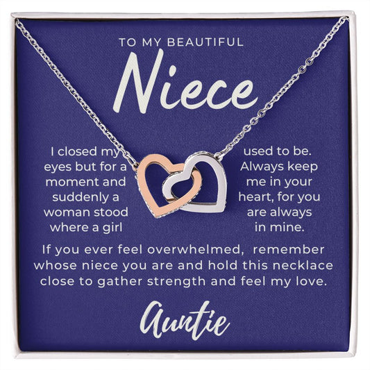 Niece Gift From Aunt | In My Heart Necklace 0631T10