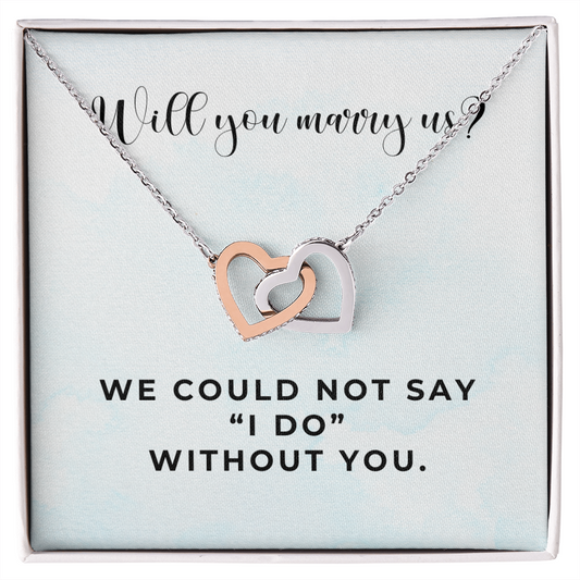 Officiant Proposal Gift | Marry Us Necklace 0589T8