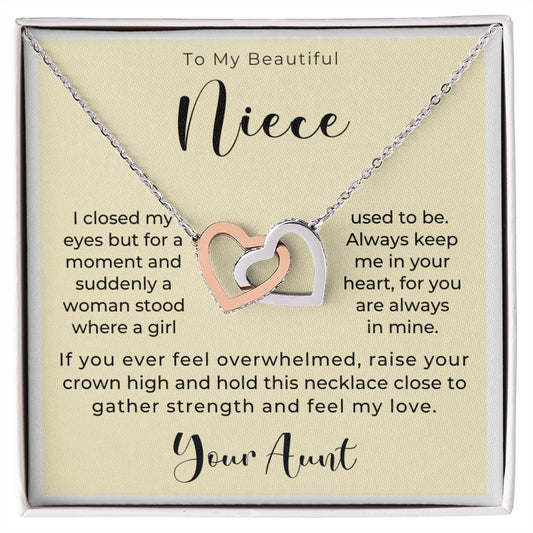 Niece Gift From Aunt | In My Heart Necklace 0632T4
