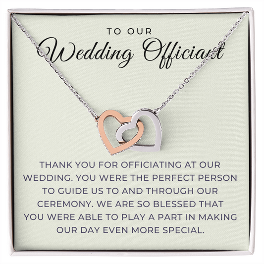Officiant Proposal Gift | Thank You Necklace 0590T7