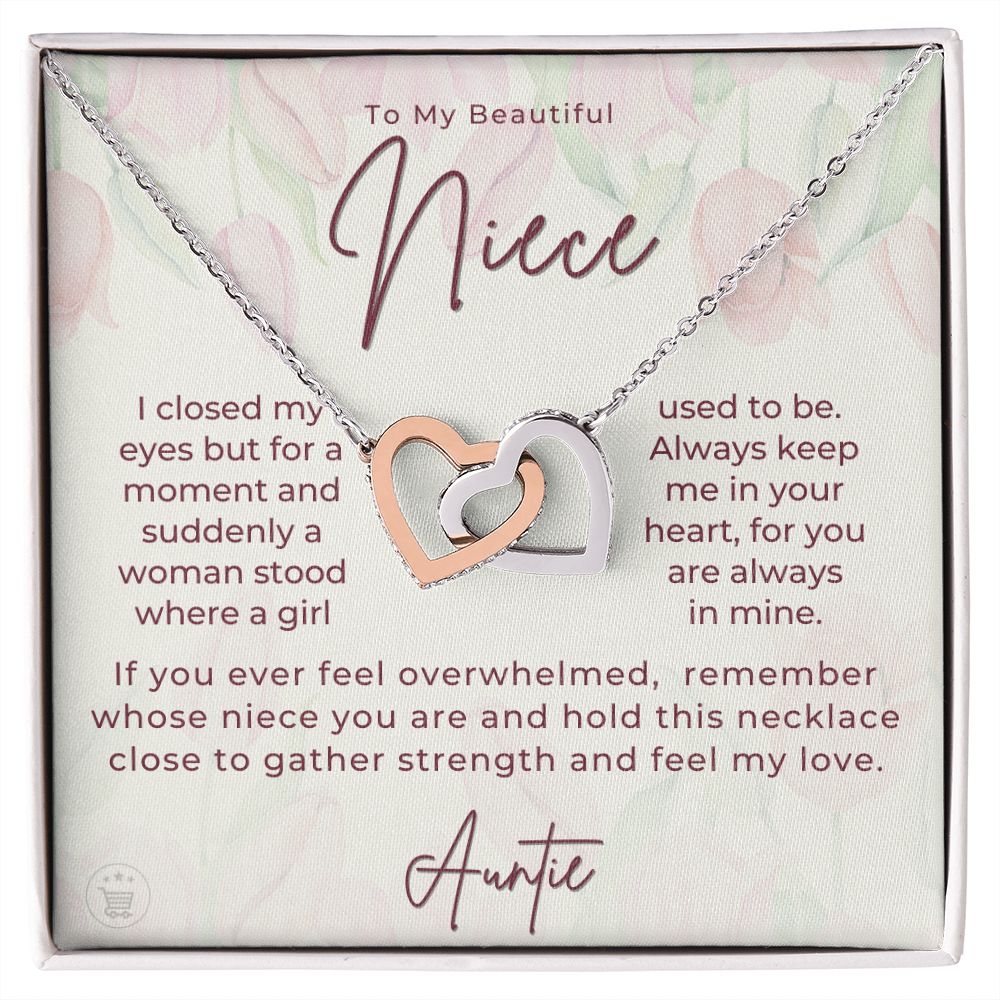 Niece Gift From Aunt | In My Heart Necklace 0631T6