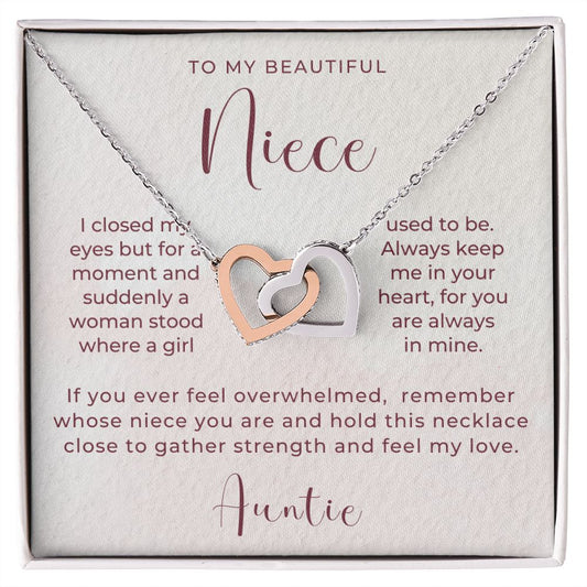 Niece Gift From Aunt | In My Heart Necklace 0631T16