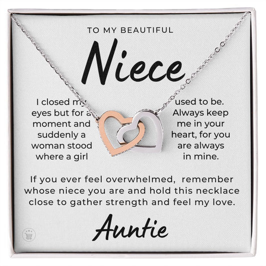 Niece Gift From Aunt | In My Heart Necklace 0631T1