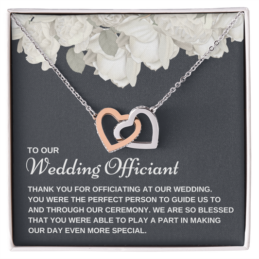Officiant Proposal Gift | Thank You Necklace 0590T2