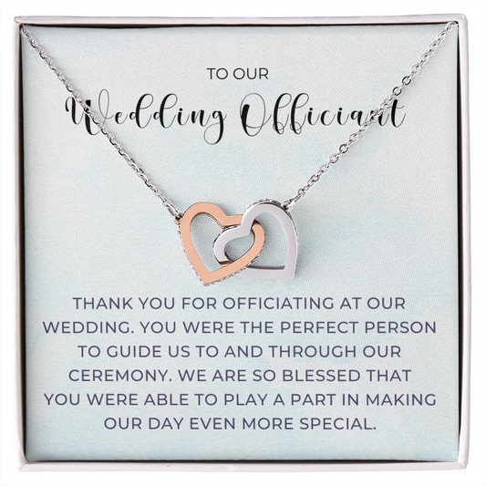 Officiant Proposal Gift | Thank You Necklace 0590T8