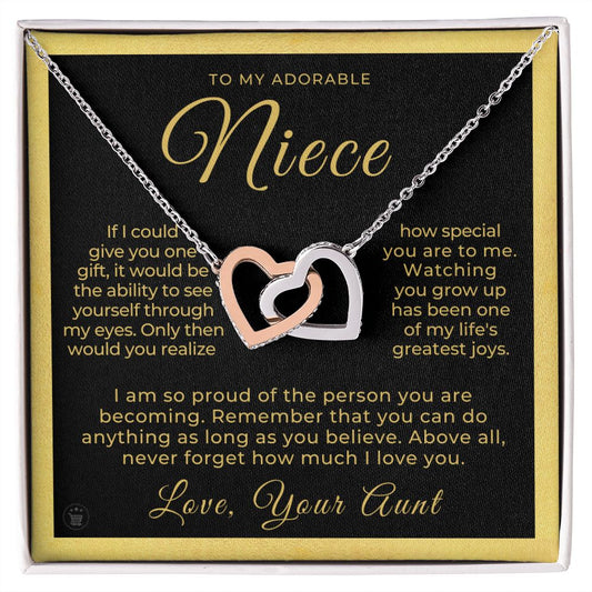 Niece Gift From Aunt | My Love Necklace 0628T7