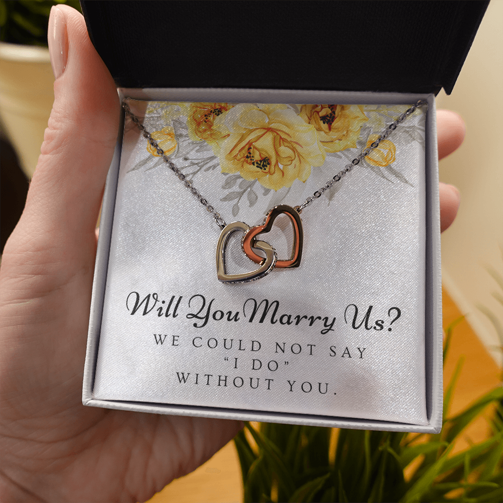 Officiant Proposal Gift | Marry Us Necklace 0589T1