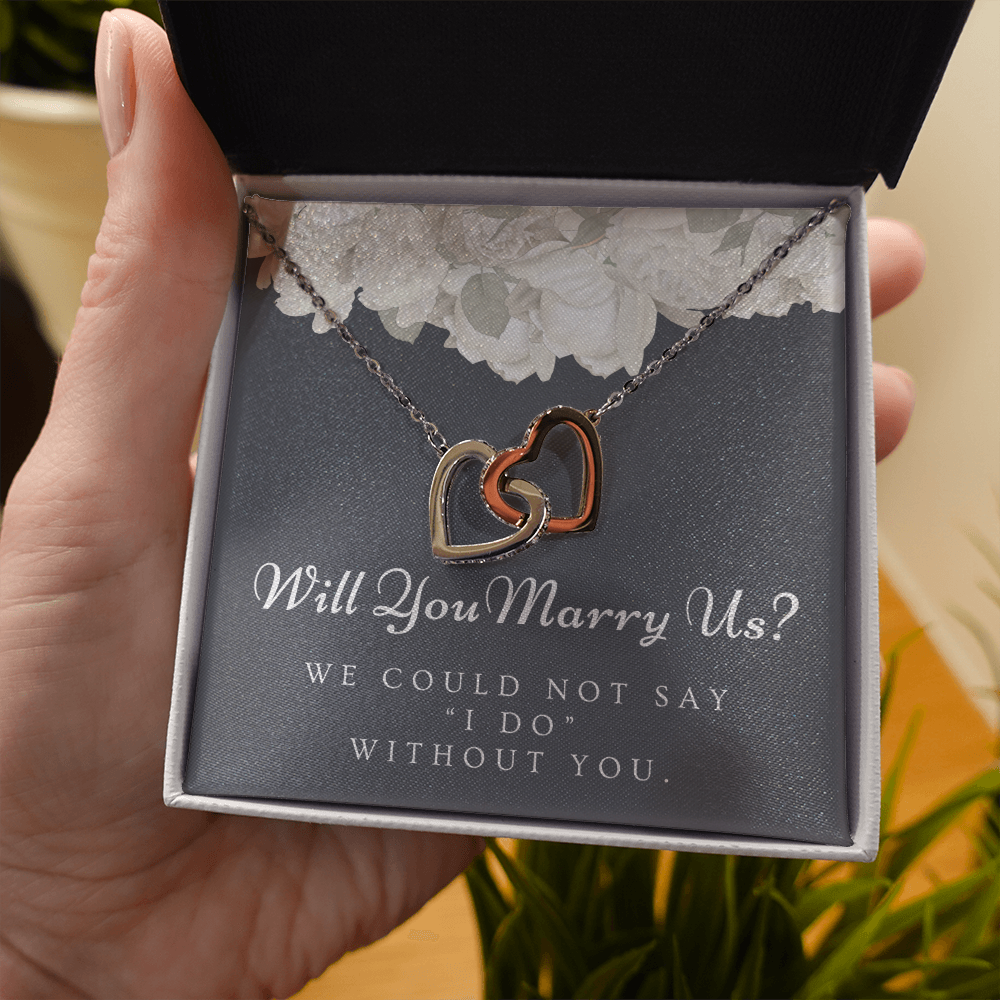 Officiant Proposal Gift | Marry Us Necklace 0589T2