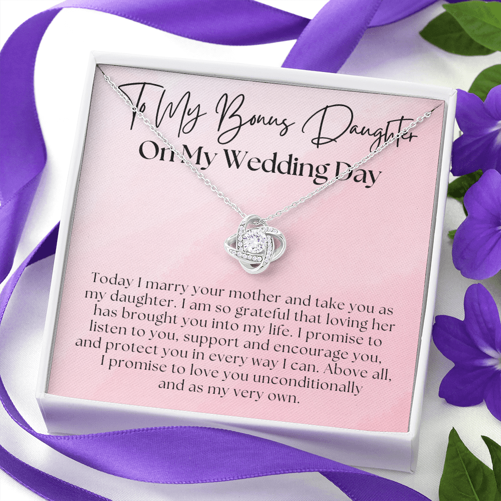 Stepdaughter Wedding Gift  | Promise Necklace 0550T9