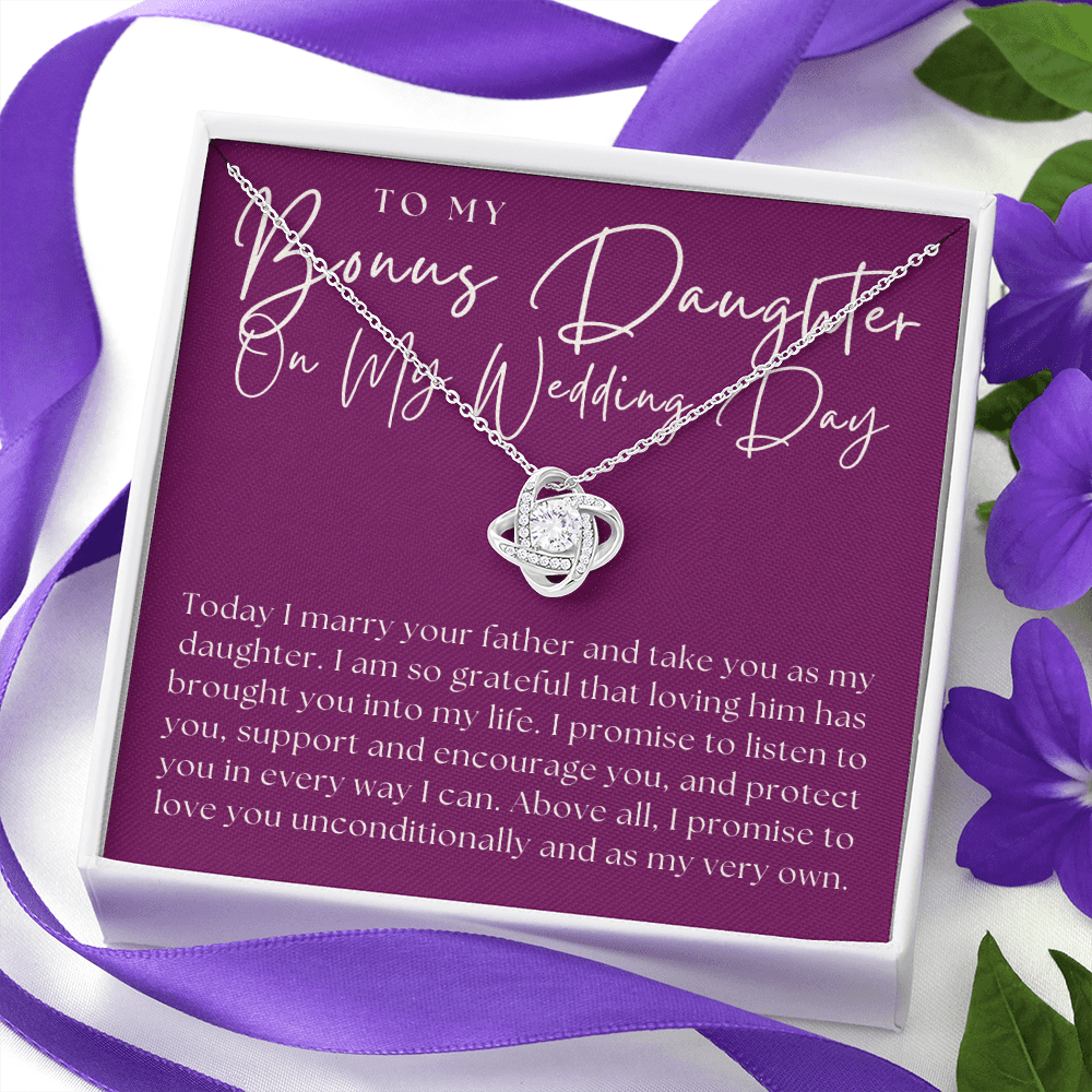 Stepdaughter Wedding Gift | Promise Necklace 0551T8