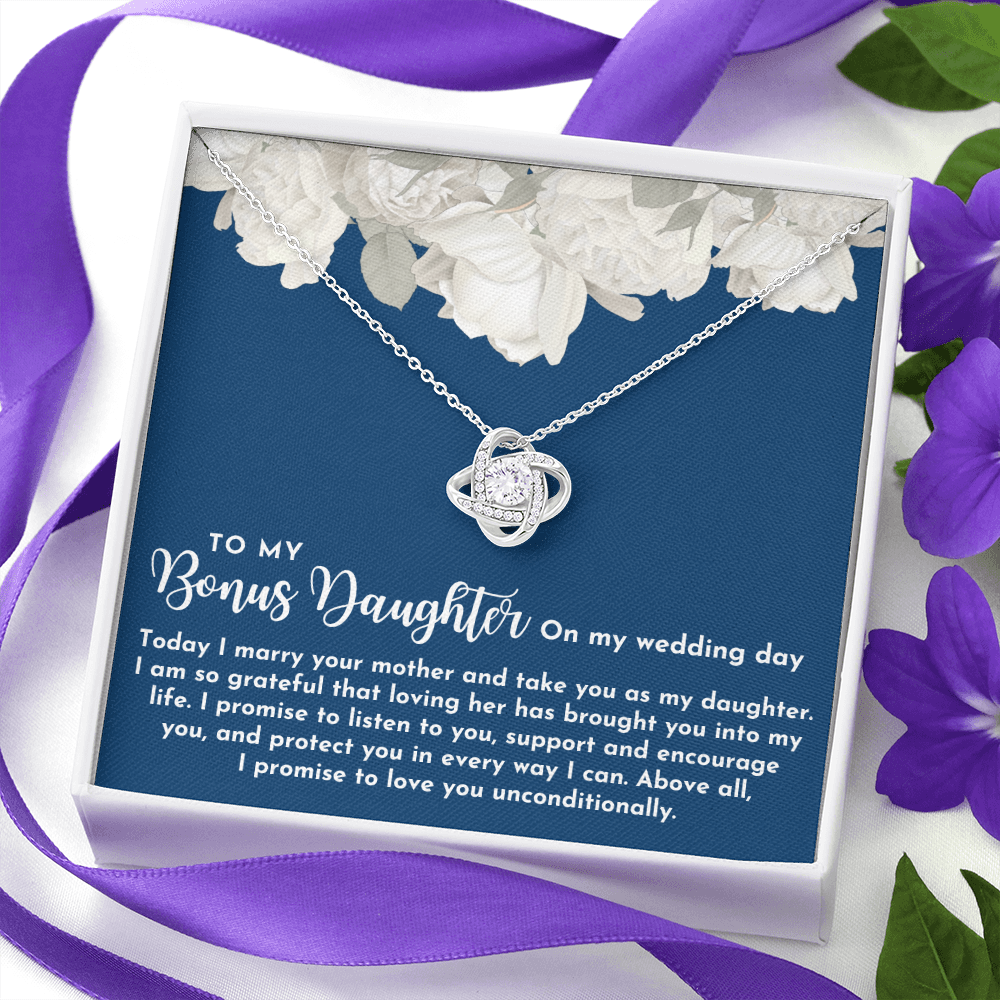 Stepdaughter Wedding Gift | Promise Necklace 0550T4