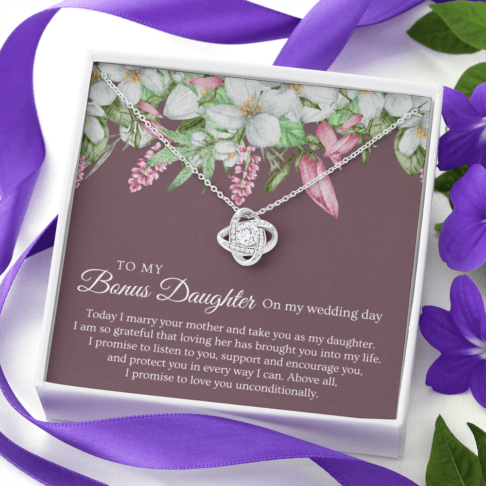 Stepdaughter Wedding Gift  | Promise Necklace 0550T3