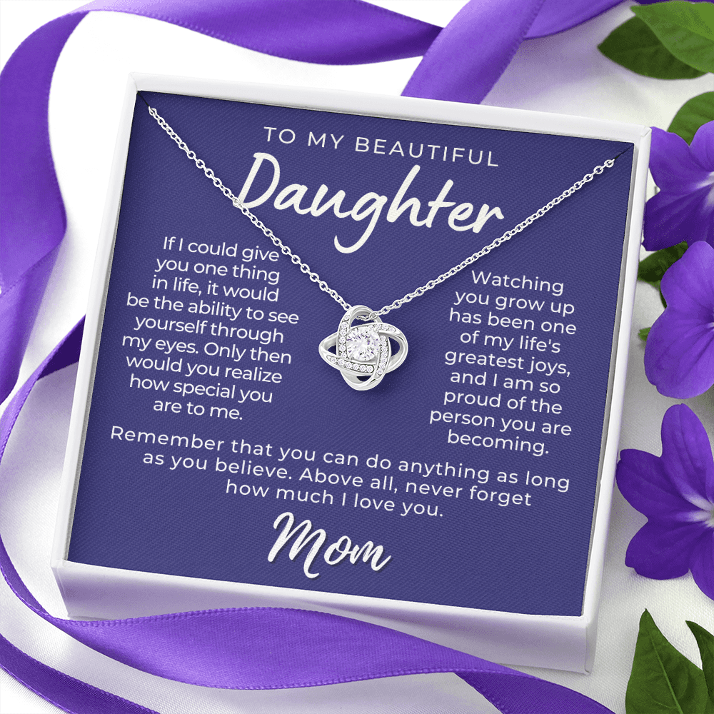 Daughter Gift From Mom | Believe Necklace 0576T10