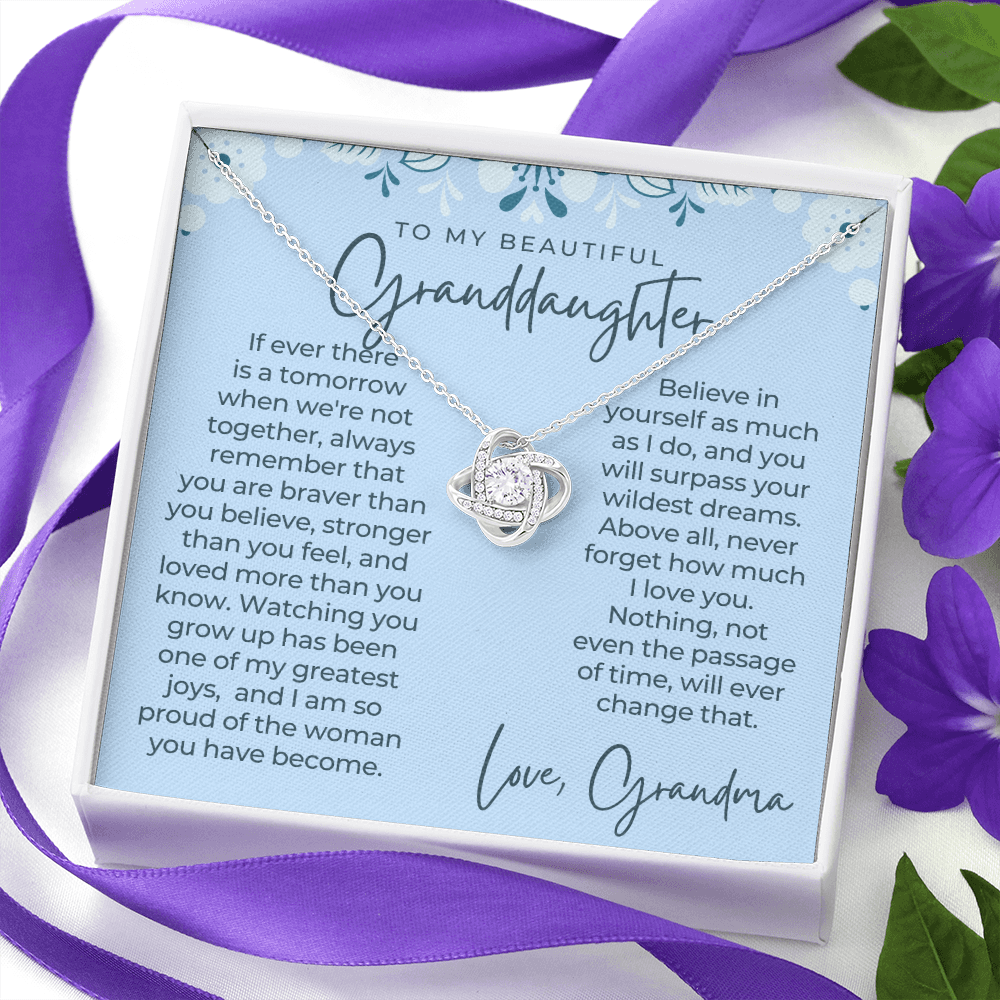 Granddaughter Gift | Believe Necklace 0547T12