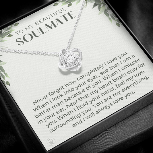 Gift For Wife, To My Soulmate | When I Necklace  0532T5