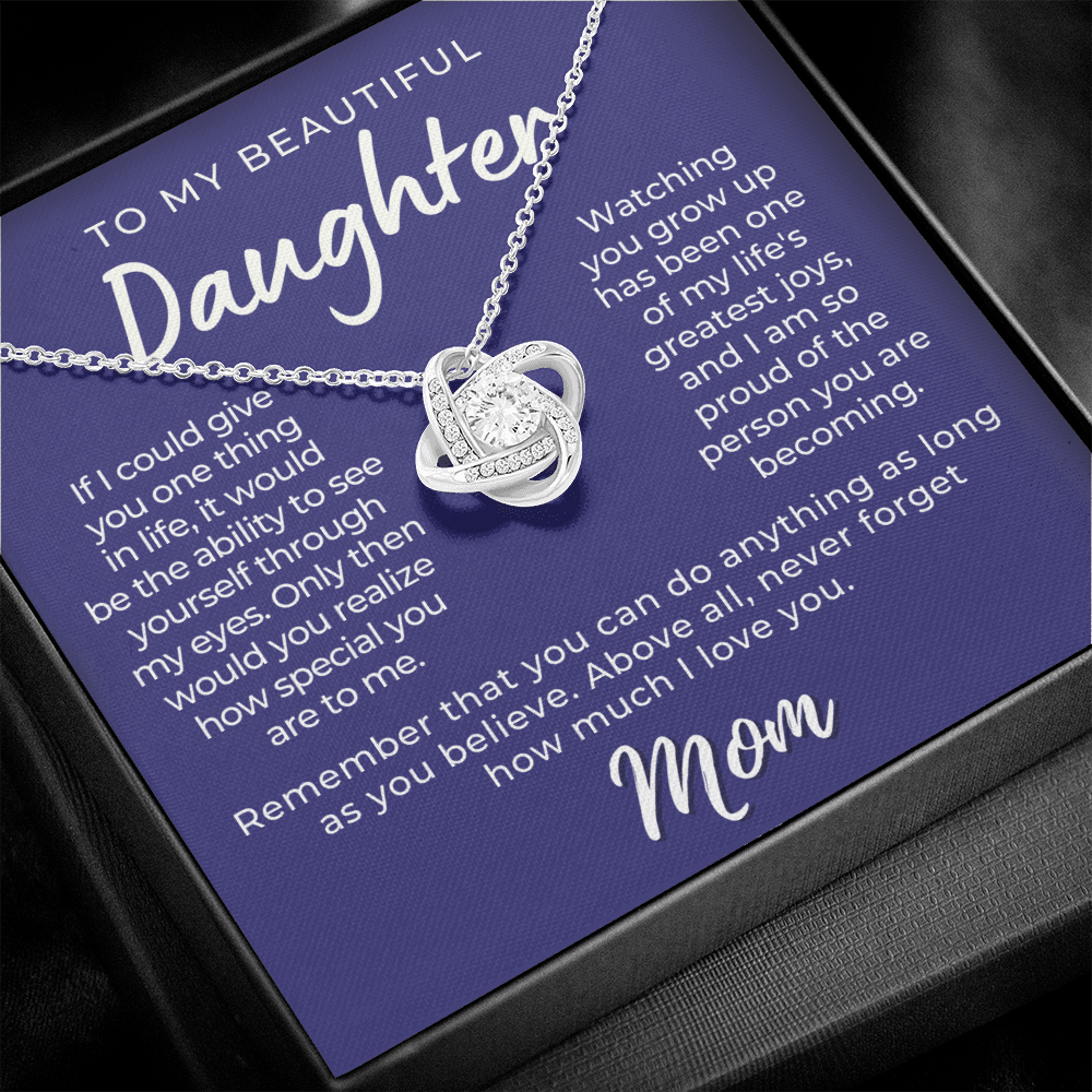 Daughter Gift From Mom | Believe Necklace 0576T10