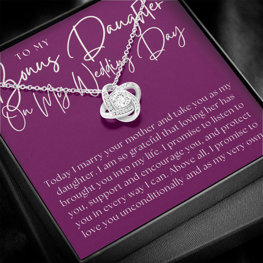 Stepdaughter Wedding Gift  | Promise Necklace 0550T8