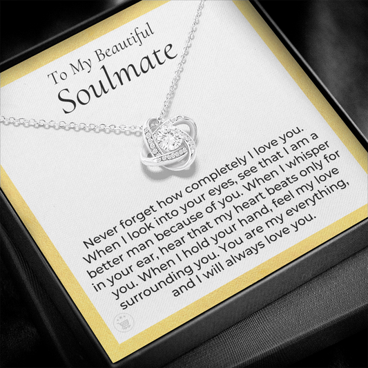 Gift For Wife, To My Soulmate | When I Necklace  0532T7
