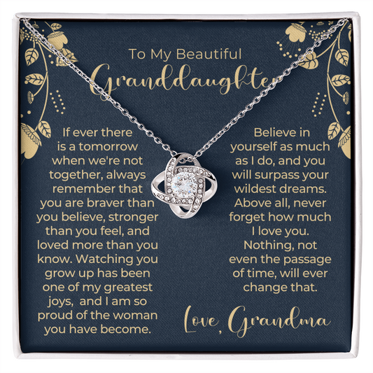 Granddaughter Gift | Believe Necklace 0547T13