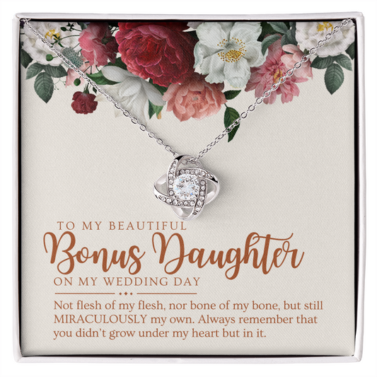Stepdaughter Wedding Gift | In My Heart Necklace 0554T7