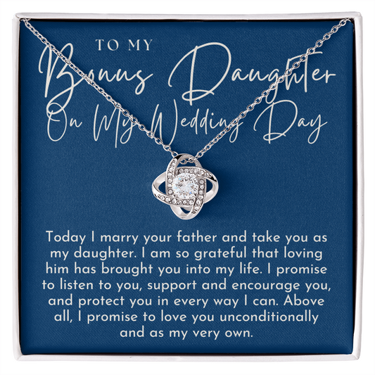Stepdaughter Wedding Gift | Promise Necklace 0551T5