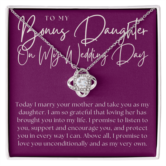 Stepdaughter Wedding Gift  | Promise Necklace 0550T8