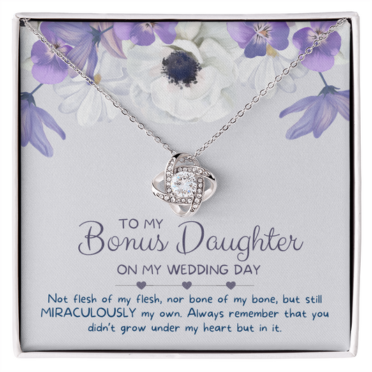 Stepdaughter Wedding Gift | In My Heart Necklace 0554T6