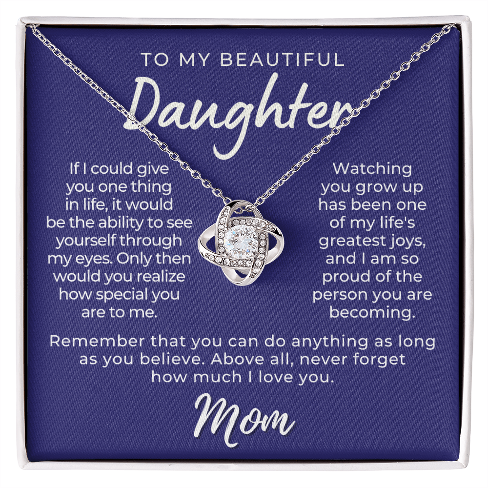 Daughter Gift From Mom | Believe Necklace 0576T10