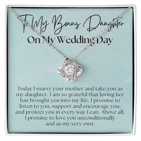 Stepdaughter Wedding Gift | Promise Necklace 0550T10