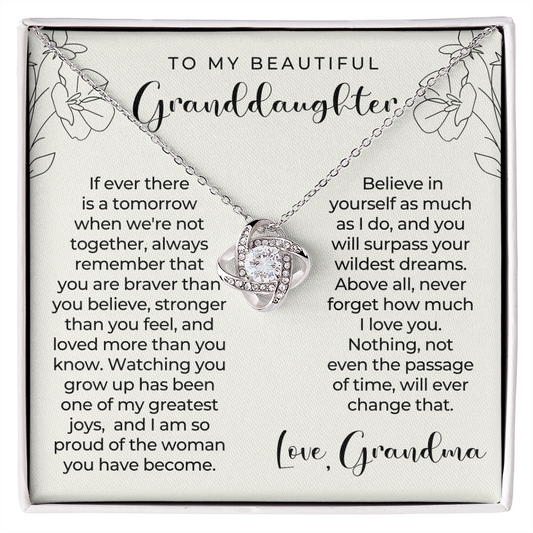 Granddaughter Gift | Believe Necklace 0547T11
