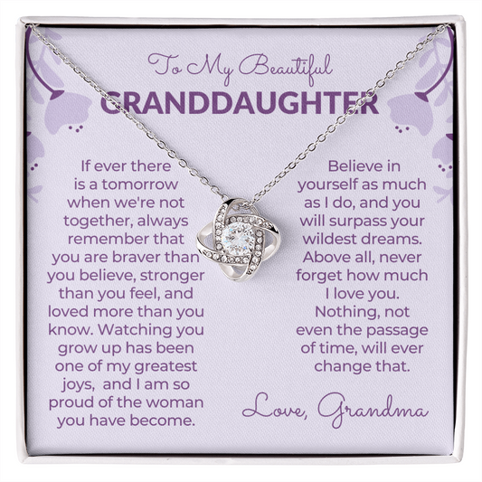 Granddaughter Gift | Believe Necklace 0547T7