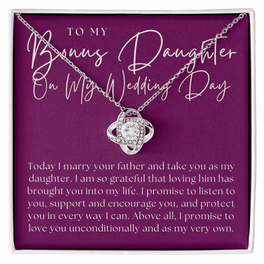 Stepdaughter Wedding Gift | Promise Necklace 0551T8