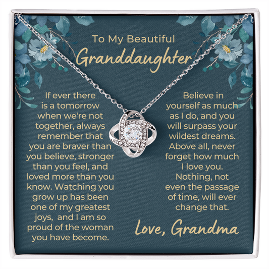 Granddaughter Gift | Believe Necklace 0547T14