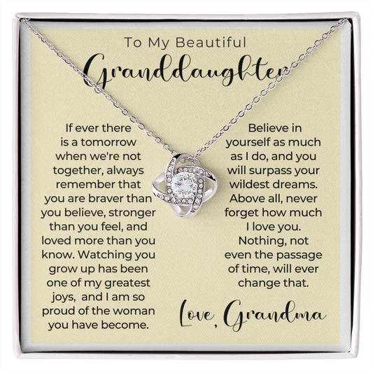 Granddaughter Gift | Believe Necklace 0547T6