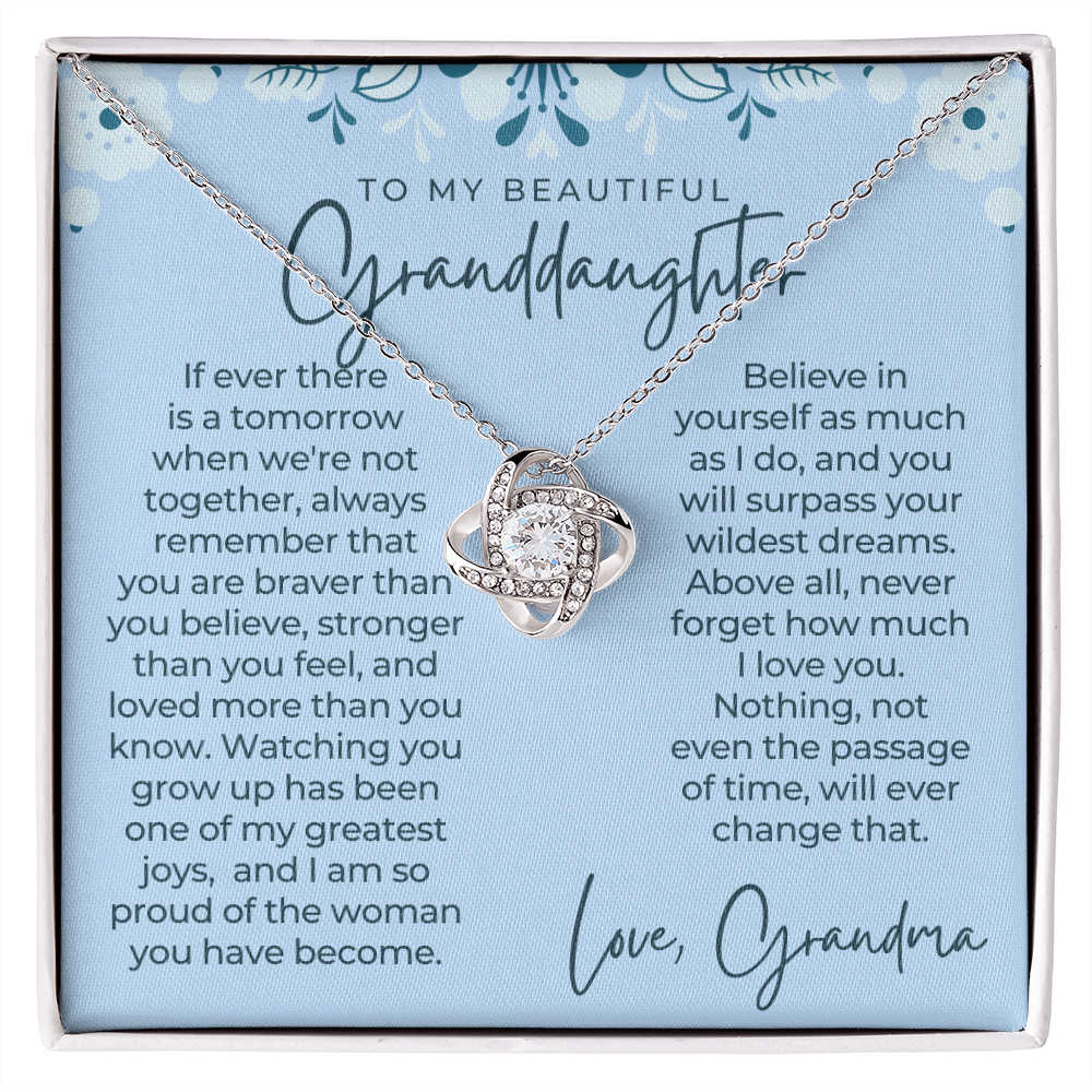 Granddaughter Gift | Believe Necklace 0547T12